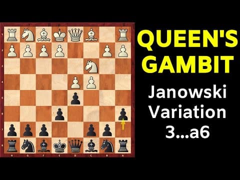 Chess Opening: Queen's Gambit Declined | Janowski Variation