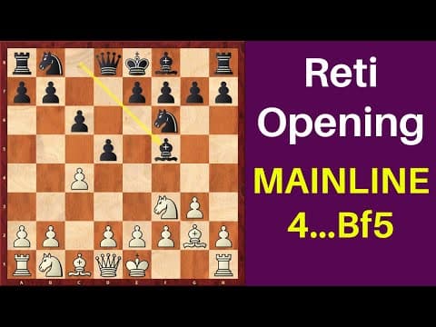 Reti Opening Main Variation 4…Bf5 | Opening Repertoire